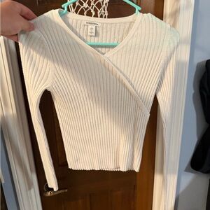 Nordstrom Girls Cream Knit Sweater